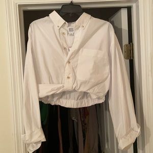 BDG cropped button up